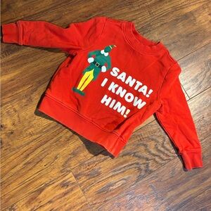 Hanna Andersson colab with Elf movie size 90 (30) crewneck sweatshirt